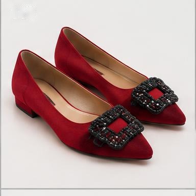 Ruby Buckle Flats