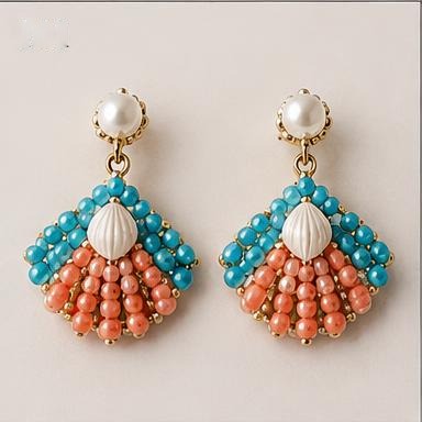 Coral Shell Drops