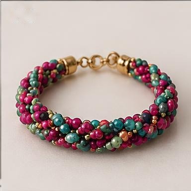 Fuchsia Braid Bracelet
